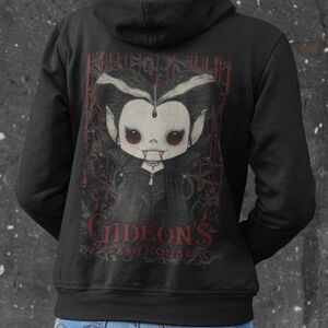 Gideon’s Bakehouse Valentina Broccha Zip Up Hoodie Unisex Black XL NEW